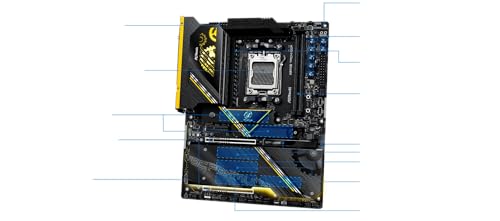 Image of ASRock X870E Taichi OCF Socket AM5 ATX Motherboard, Supports AMD Ryzen 9000 /8000 /7000 Series, 22+2+1 Power Phase, DDR5, 2X PCIe 5.0 x16, USB4, WiFi 7, 5GbE LAN