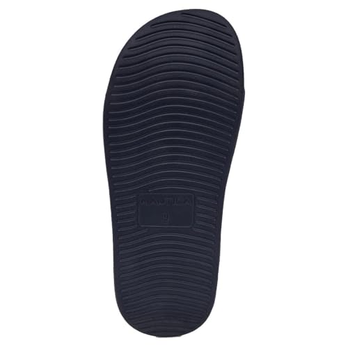 Image of Nautica Men's Open Toe Slide Sandals - Comfortable Indoor & Outdoor Shower Slippers