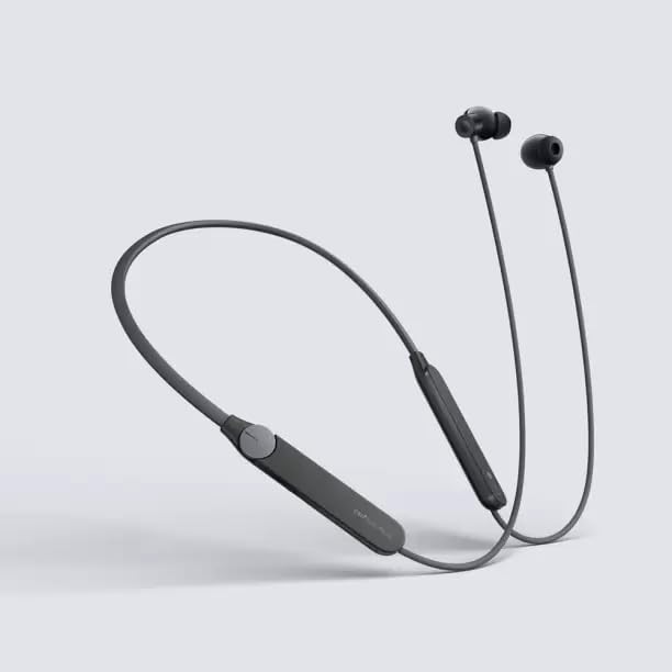 GO SHOPS Noothing Neckband Pro Wireless Active Noise Cancellation, Smart Dial Design, 37 Hrs Playtime Bluetooth in Ear Earphones with Mic Fast Charge, IP55 Dust & Water Resistant