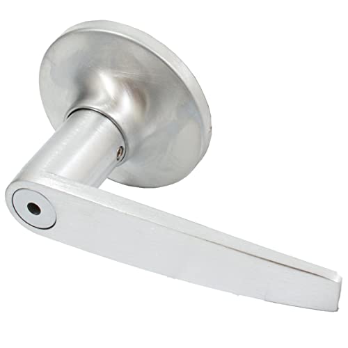 Tucson Door Lever, Privacy (Bed/Bath) Latch, Satin Chrome by Stone Harbor Hardware