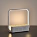 Produktbild WILIT A15B LED Nachttischlampe mit Qi Kabellosem Ladegerät und Bluetooth Lautsprecher, Hölzerne Tischlampe Dimmbar mit 60 LEDs, Wireless Charger für Samsung Galaxy S10/S9/Note 10, iPhone 11/XS/XR/X/8