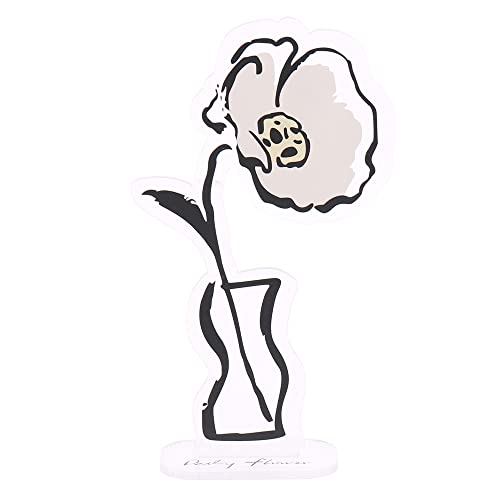 インテリア雑貨 メモクリップ 卓上 メモスタンド クリップ アクリル スタンド 雑貨 写真映え 撮影小物 おしゃれ かわいい ディスプレイ 小物 レトロ フラワー(2)