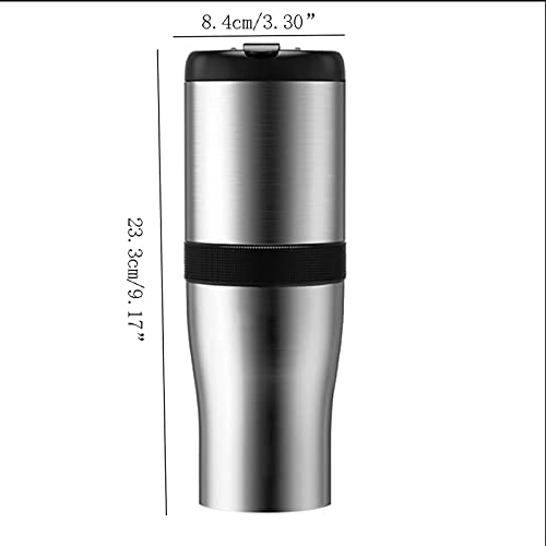 GEETAC Cafetera semiautomática Máquina de café Molienda Taza integrada hecha a mano Viaje para el hogar Pequeño café con… - Imagen 8