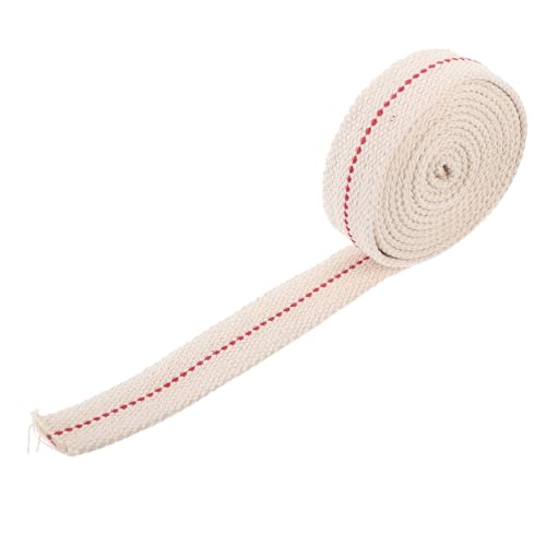 Zerodeko Kerosene Lamp Wicks Cotton Knitted Oil Lamp Wick Replacement Odorless Easy to Cut Suitable for Various Lanterns and Lamps for DIY