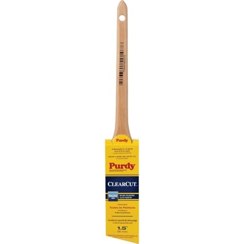 Image of Purdy 144080115 Clearcut Series Dale Angular Trim Paint Brush, 1-1 /2 inch, Natural
