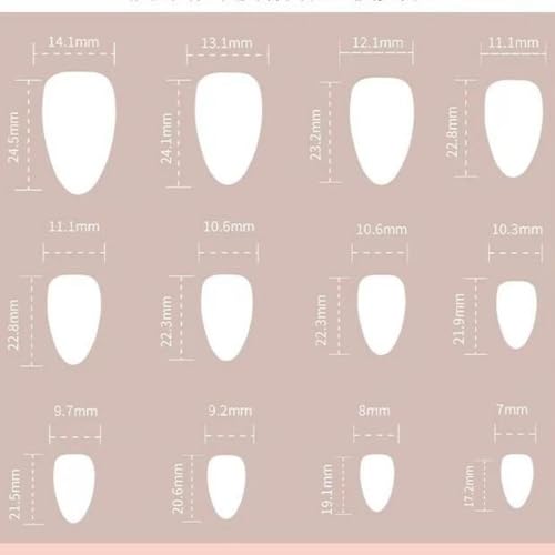Image of Flower Nail Press ons French Tip Press on Nails Ocean Shell Fake Nails Glossy Full Cover Glue on Nails Artificial Acrylic Stick on Nail Medium Almond False Nail for Women Girls Manicure 24Pcs