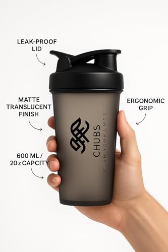 Image of CHUBS Fitness Series PUSH YOUR LIMITS Spring Shaker With Mixer, For Men And Women (BLACK)-MULTIPURPOSE