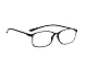 PROFLEX BluOptix mit Blaulichtfilter leicht, flexibel, kratzfest, unisex (Damen + Herren), Computerbildschirm-Technologie Lesebrille (schwarz, 2,0)