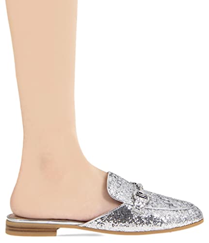 Bcbgeneration Women's Zorie Mule, Silver Rock Glitter, 8 #TOP2