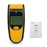 Zunate Multifunktionaler Digitaler Bolzensucher mit LCD-Display, Kalibrierung der Metalldrahterkennung für Betondecken, Einfache Bedienung, Holz-Metall-Ortung für Bauprojekte (YELLOW)
