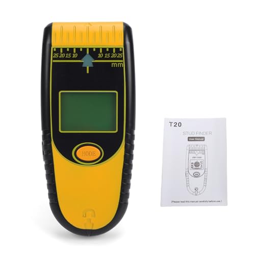 Tangxi Scanner Mural de Recherche de Montants, Détecteur de Montants en Bois Mural Numérique 7 en 1 avec écran LCD, pour la Détection de Fils Sous Tension en Cuivre Métallique, pour Plafonds en