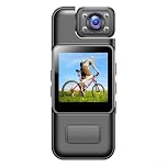 For Body Camera 4K Resolution with 180 Degree Rotatable Lens, Infrared, Motion Detection, Long Battery Life, Compatible with TF Card up to 128GB