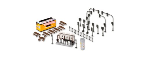 Kibri 38102 kit H0 finalisez vos rues pour un diorama urbain complet