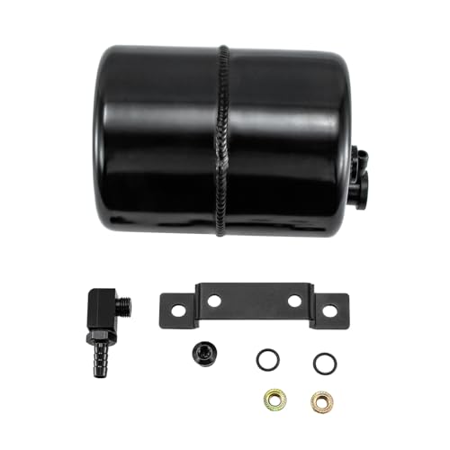 Wialufip Vacuum Canister Reservoir Brake Booster Can Tank for Car Holden Ford Chevy,Black