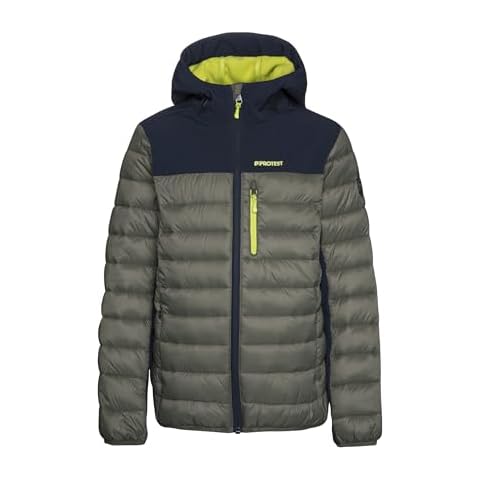 Protest Boys' Gonzo Jr Jacket, Grey Green Cover