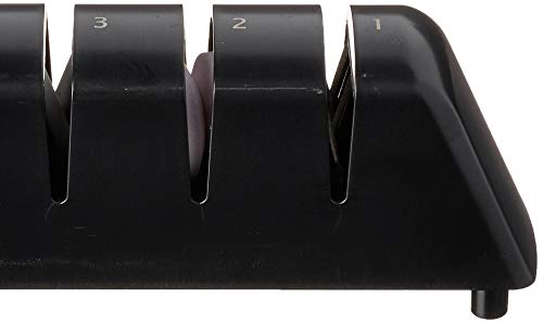 Kai PRO Diamond and Ceramic Retractable Sharpener, Kitchen Knife Sharpener for Straight, Double-Bevel Blades, Easy to Use, Three-Step Knife Sharpening Process Kai PRO Diamond and Ceramic Retractable Sharpener, Kitchen Knife Sharpener for Straight, Double-Bevel Blades, Easy to Use, Three-Step Knife Sharpening Process
