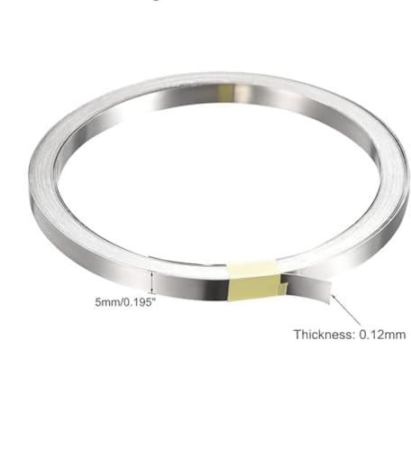 Image of HKN Nickel Strip for Lithium ion Battery Pack Making of 32700 21700 26700 18650 Battery Thickness 0.12mm Width 5mm Making,Nickel Plated. 2 Meter Length