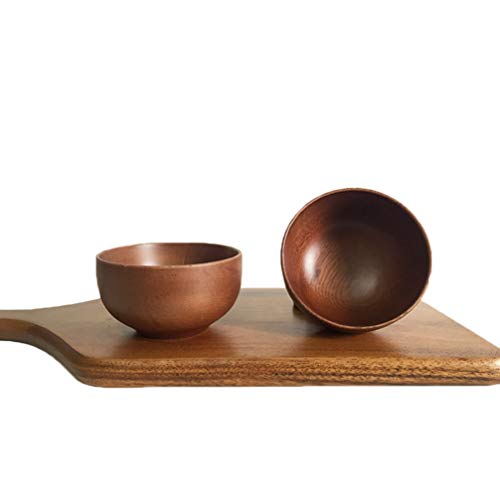 Tigela de sopa Cabilock de madeira para arroz, sobremesa, lanche, sorvete, pequenos pratos laterais,