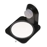 TOGEVAL 2個爬虫類用 フードボウル 水入れ 餌やり容器 ペットボウル フィーダー 黒 吸盤式 耐久性素材 ガラス水槽対応 カブトムシ クモ イグアナ 飼育用