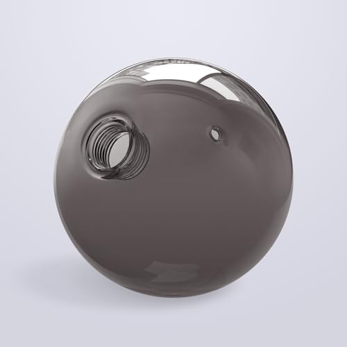 Lighting Replacement Glass Lampshade 4” diameter (Smoke Gray Glass Dome Cover Round Globe 0.8” Opening Fitter for G9 Bulb Replacement (Smoke gray, 4 Inch)