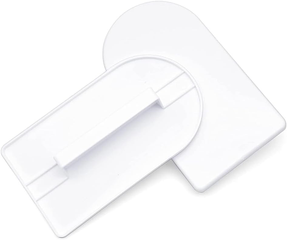 Fondantglätter, weißer Kunststoff, Fondant-Glätter, Polierer, Zuckerguss, Schaber, Paddel-Werkzeug für Kuchendekoration, Modellier- und Modellierwerkzeuge, Dekorationswerkzeuge, 2 Stück