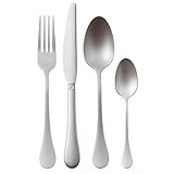 Acciaio inox Antique SAMBONET Bloom Servizio Tavola Posate Set 24 Pezzi Antique Satinato