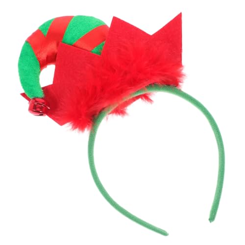 TOYANDONA Diadema Navideña Árbol de Navidad con Sombrero de Ligera y Cómoda para Fiestas Cumpleaños y Accesorio Festivo para Adultos