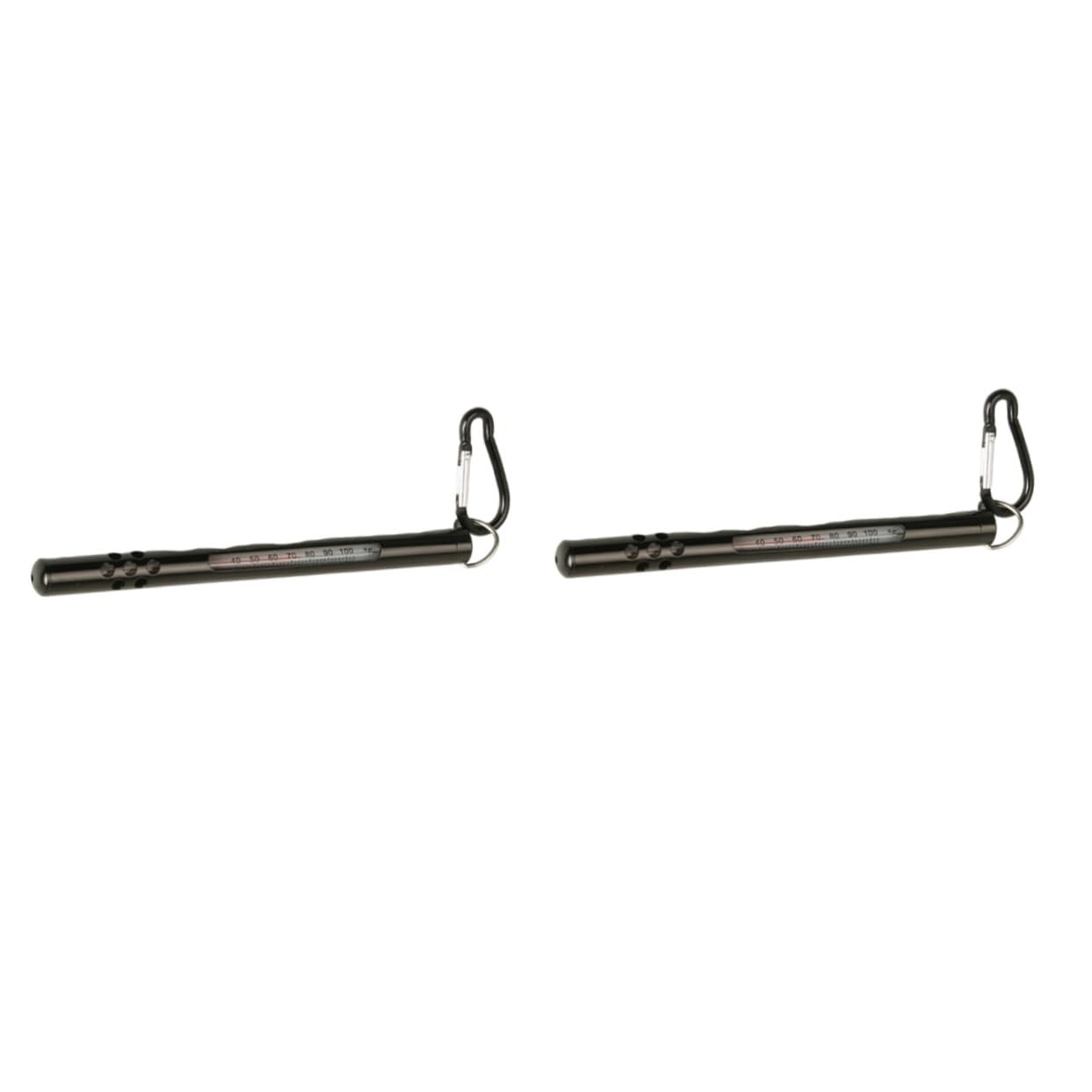 Ipetboom 2pcs Fishing Thermometer Portable Pencil Type Fahrenheit Celsius Fishing Accessory