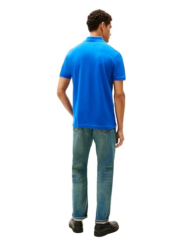 Image of Tommy Hilfiger Mens Short Sleeve Cotton Pique Polo Shirt in Regular Fit