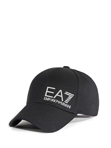 Emporio Armani Cappello Unisex EA7 Woven Baseball Hat Black/Silver CS23EA13 247088 CC010 M