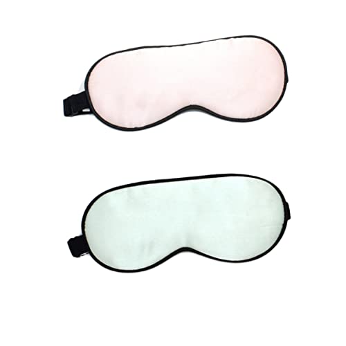 KOMBIUDA 2個 睡眠休息補助アイ eye mask eye patch シェーティング shadrow 寝るためのアイシャドウ 綿の睡眠 シェーディング眼帯 シルクアイシェード
