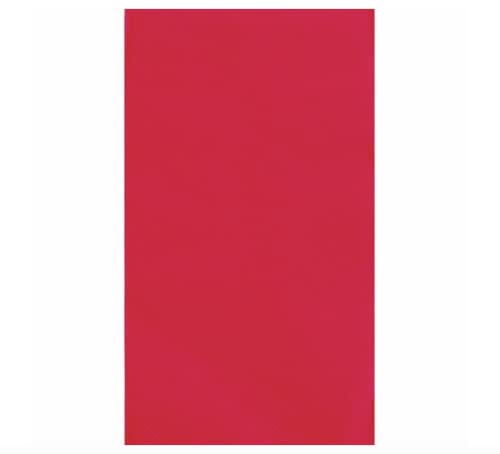 Image of Ruby Red Solid Guest Towels - Pack Of 20 - Absorbent Paper Hand Napkins For Bathroom, Kitchen & Events