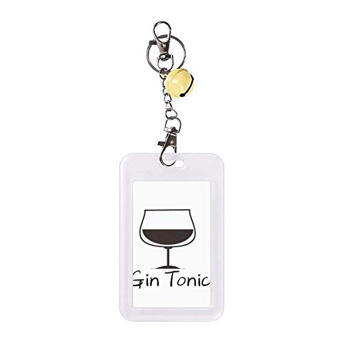 Pochette carte de crédit Gin Tonic avec clochette jaune en étui de protection anti-fraude