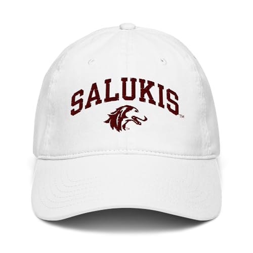 Gorra ajustable de béisbol blanca Southern Illinois Salukis miniatura 2