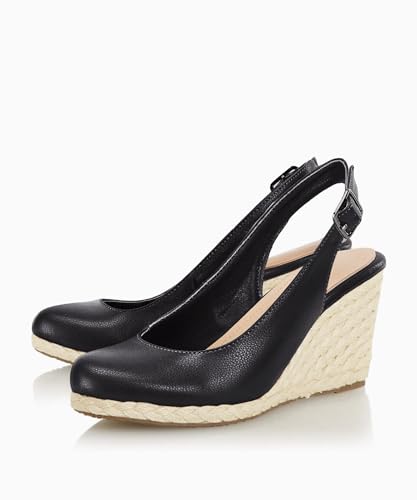 Image of Womens Espadrilles Wedge Sandals Closed Toe Slingback Wedges Pumps Platform Heeled Sandal
