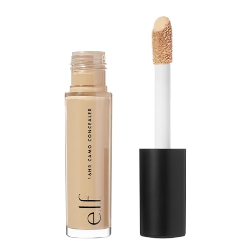 e.l.f. 16HR Camo Concealer, Volle Deckkraft, Hochpigmentierter Concealer mit mattem Finish, faltenfrei, Vegan & Tierversuchsfrei, Tan Neutral