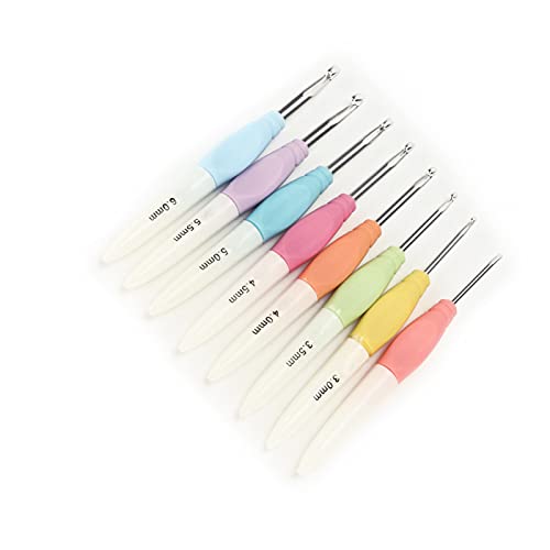 Crochet Hook Set , 8 Sizes 3MM-6MM Crochet Hooks Needles Soft Non‑Slip Good Grip Ergonomic Handle Crochet for Arthritic Hands - Image 4