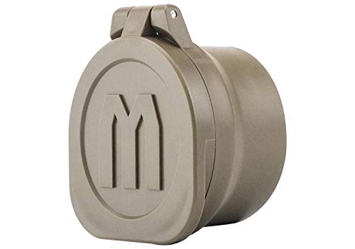Monstrum Rubberized Flip-Up Rifle Scope Lens Covers (Eyepiece | 43-49 mm/1.7-1.9 inch Diameter | Flat Dark Earth)