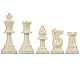Schachfiguren-Set, Schachfiguren-Set aus Kunststoff Internationales Schachspiel Komplettes Schachfiguren-Set mit Fusselpolster Schwarz & Weiß(Large-77mm)