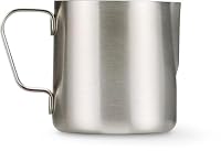 Tchibo Espressokännchen 80ml, Barista Gießer für Espresso und Sahne, Kanne für zwei Tassen, perfekt für Latte Macchiato Zubereitung, Siebträgerzubehör, Edelstahl, silber – Ansicht 1