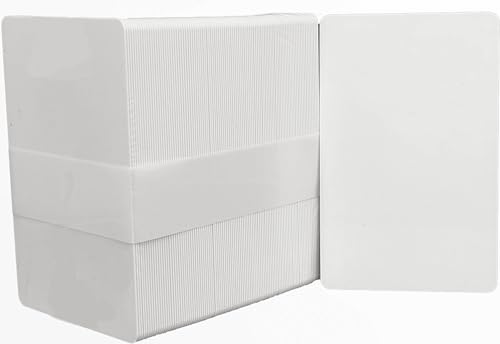 Cartões em PVC Branco para Crachás e Cartões 0,76mm de espessura – Pacote com 100 Unidades