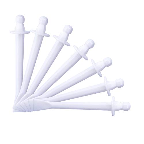 HERIS 100 Packs Nose Wax Spatulas Small Waxing Applicator Sticks for Nostril Nasal Cleaning Ear Hairs Face Eyebrows Hair Removal