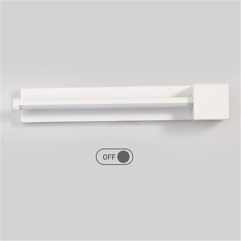 Nowoczesna lampa ścienna do wnętrz, liniowy metalowy pasek świetlny LED z 3 regulowanymi opcjami temperatury barwowej do łazienki, toaletki, salonu, sypialni, przedpokoju