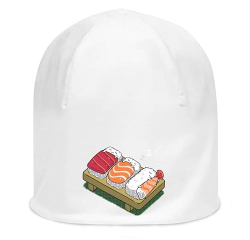 Bonnet coton fin extensible blanc style japon streetwear pour homme et femme tendance