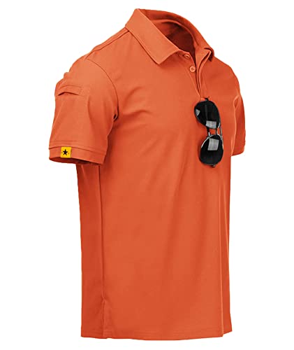 Image of ZITY Mens Polo Shirt Short Sleeve Sports Tactical T-Shirt Athletic Golf Polos Daily Casual Stylish Collared Shirts for Men