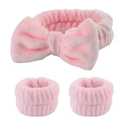 Toalla de maquillaje en diadema absorbente para evitar sudor con joyas de pelo