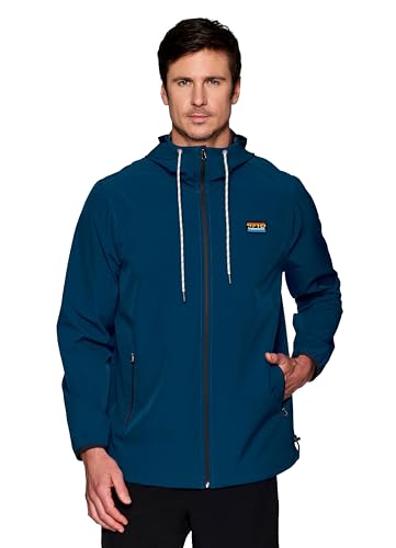 Avalanche Quick Drying Windbreaker Jacket for Men Lightweight Zip Up Rain Coat with Pockets, Adjustable Hem