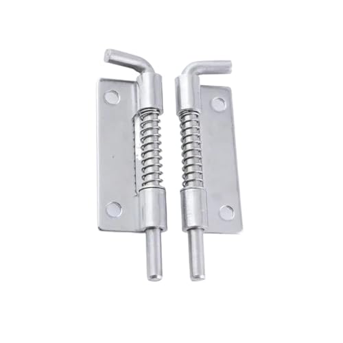 1Pc Stainless Steel Spring Barrel Bolt Latch Hinge Industrial Cabinet Welding Distribution Cabinet Spring Bolt Hinges(3inch-Left)