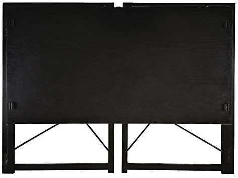 Direct Online Houseware Multifunction Folding Writing Computer Gaming Desk - 100 x 50 x 75cm - Home Office Bedroom Work Study Industrial Design Compact Laptop Table for Student (Black)