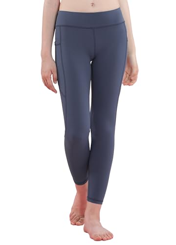Willit Girls' Athletic Leggings Youth Kid's Dance Running Yoga Leggings Pants Active Compression Tights with Pockets2